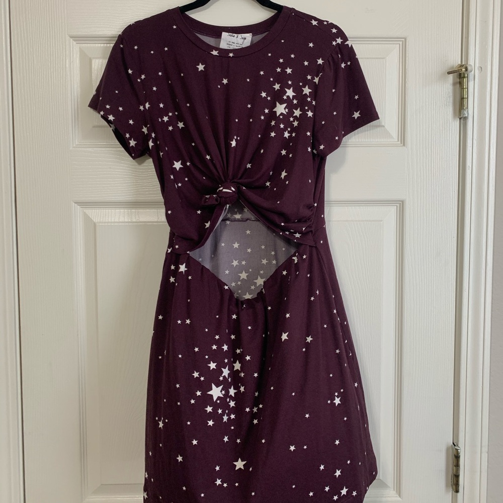 Star cut out dress